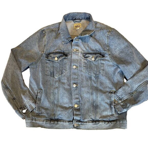 Roebuck & Co Other - Roebuck and Co Men's Denim Trucker Jean Jacket Size XXL Light Wash Vintage Sears